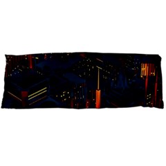 Architecture City Pixel Art Body Pillow Case (dakimakura) by Sarkoni