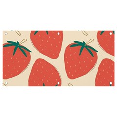 Seamless Strawberry Pattern Vector Banner And Sign 4  X 2  by Grandong