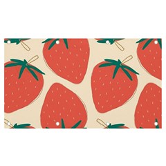 Seamless Strawberry Pattern Vector Banner And Sign 7  X 4  by Grandong