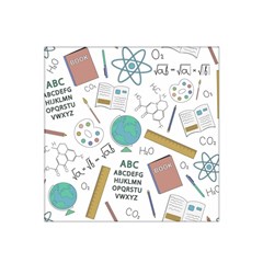 School Subjects And Objects Vector Illustration Seamless Pattern Satin Bandana Scarf 22  X 22  by Grandong