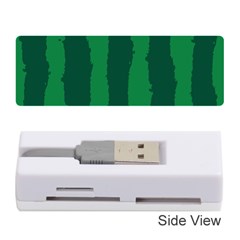 Green Seamless Watermelon Skin Pattern Memory Card Reader (stick) by Grandong