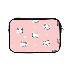 Cute Cat Cartoon Doodle Seamless Pink Pattern Apple Ipad Mini Zipper Cases by Grandong