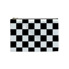 Black White Chess Board Cosmetic Bag (medium) by Ndabl3x