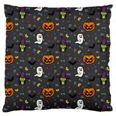 Halloween Bat Pattern Large Cushion Case (two Sides) by Ndabl3x