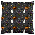 Halloween Bat Pattern Large Cushion Case (Two Sides) Back