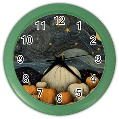 Pumpkin Halloween Color Wall Clock by Ndabl3x