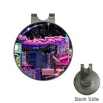 Retro City Pixel Hat Clips with Golf Markers Front