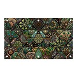 Digital Art Triangle Pattern Texture Mosaic Banner and Sign 5  x 3  Front