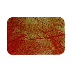 Abstract Texture Of Colorful Bright Pattern Transparent Leaves Orange And Yellow Color Open Lid Metal Box (silver)   by Grandong