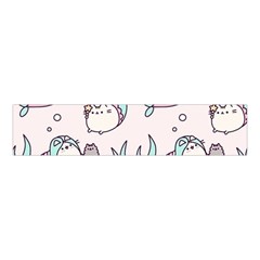 Cartoon Cat Cute Animal Kawaii Pastel Pattern Velvet Scrunchie by Ndabl3x