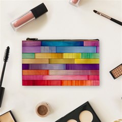 Rainbow Wood Cosmetic Bag (small) by zappwaits