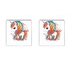 Baby Unicorn T- Shirt Colourful Bay Unicorn T- Shirt Yoga Reflexion Pose T- Shirtyoga Reflexion Pose T- Shirt Cufflinks (square) by hizuto