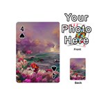 Abstract Flowers  Playing Cards 54 Designs (Mini) Front - Spade4