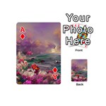 Abstract Flowers  Playing Cards 54 Designs (Mini) Front - DiamondA