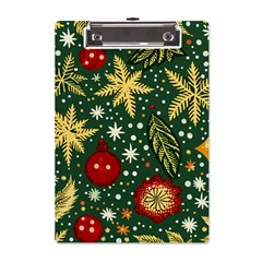 Christmas Pattern A5 Acrylic Clipboard by Valentinaart