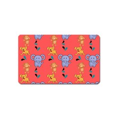 Elephant Monkey Dog Cartoon Magnet (name Card) by Pakjumat