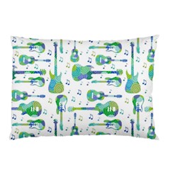 Guitars Music Notes Seamless Pattern Pillow Case (two Sides) by Pakjumat