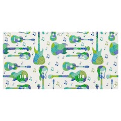 Guitars Music Notes Seamless Pattern Banner And Sign 4  X 2  by Pakjumat