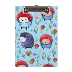 Hedgehogs Animal A5 Acrylic Clipboard by Pakjumat