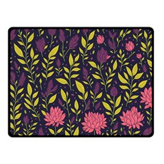 Flower Pattern Design Two Sides Fleece Blanket (small) by Pakjumat