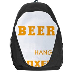 Boxer T- Shirt I Just Want To Drink Beer And Hang With My Boxer Dog T- Shirt Backpack Bag by JamesGoode