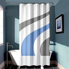 Abstract Pattern T- Shirt Abstract Pattern 4 Shower Curtain 36  X 72  (stall)  by EnriqueJohnson