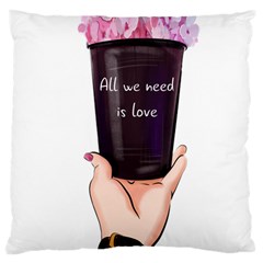 All You Need Is Love 2 Large Cushion Case (one Side) by SychEva