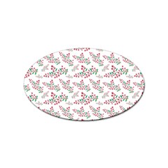 Christmas Shading Festivals Floral Pattern Sticker Oval (100 Pack) by Sarkoni