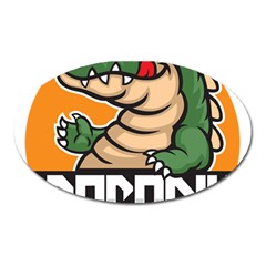 Funny Crocodile Oval Magnet by Sarkoni