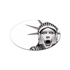 Funny Statue Of Liberty Parody Sticker Oval (100 Pack) by Sarkoni