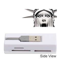 Funny Statue Of Liberty Parody Memory Card Reader (stick) by Sarkoni