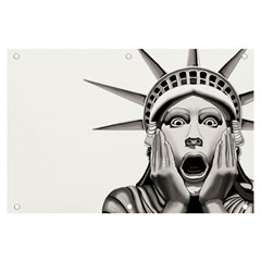 Funny Statue Of Liberty Parody Banner And Sign 6  X 4  by Sarkoni