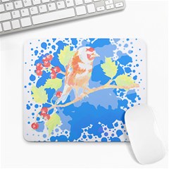 Bird Lover T- Shirtbird T- Shirt (2) Large Mousepad by EnriqueJohnson