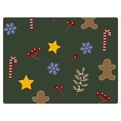 Christmas Party Pattern Design Premium Plush Fleece Blanket (extra Small) by uniart180623