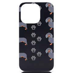 Dachshund Dog Lover T- Shirt Dachshund Dog Breed Cute Pattern T- Shirt Iphone 14 Pro Black Uv Print Case by EnriqueJohnson