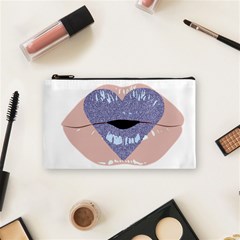 Lips -18 Cosmetic Bag (small) by SychEva