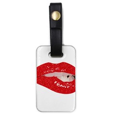 Lips -25 Luggage Tag (one Side) by SychEva