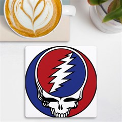 Grateful Dead Uv Print Square Tile Coaster  by Sarkoni