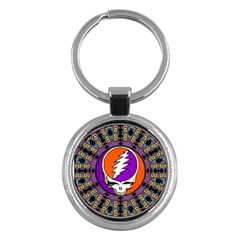 Gratefuldead Grateful Dead Pattern Key Chain (round) by Sarkoni