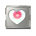 Flower T- Shirtflower T- Shirt Mega Link Heart Italian Charm (18mm) Front