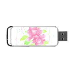 Flowers Art T- Shirtflowers T- Shirt (14) Portable Usb Flash (one Side) by EnriqueJohnson