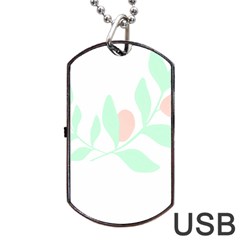 Flowers T- Shirtbeautiful Plant T- Shirt Dog Tag Usb Flash (one Side) by EnriqueJohnson