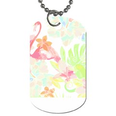 Hawaii T- Shirt Hawaii Foliage Garden T- Shirt Dog Tag (one Side) by EnriqueJohnson