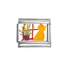 Cat Pet Ginger Art Animal Cartoon Italian Charm (9mm) by uniart180623