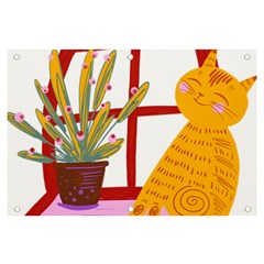 Cat Pet Ginger Art Animal Cartoon Banner And Sign 6  X 4  by uniart180623