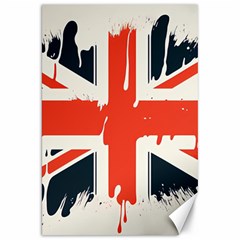 Union Jack England Uk United Kingdom London Canvas 20  X 30  by uniart180623