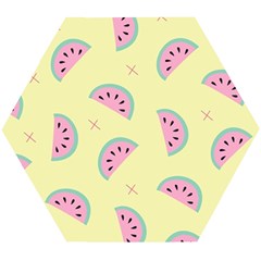 Watermelon Wallpapers  Creative Illustration And Patterns Wooden Puzzle Hexagon by Ket1n9