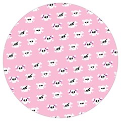 Girly Girlie Punk Skull Round Trivet by Ket1n9