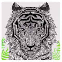 Tiger Head Uv Print Square Tile Coaster  by Ket1n9