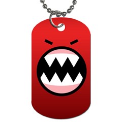 Funny Angry Dog Tag (one Side) by Ket1n9